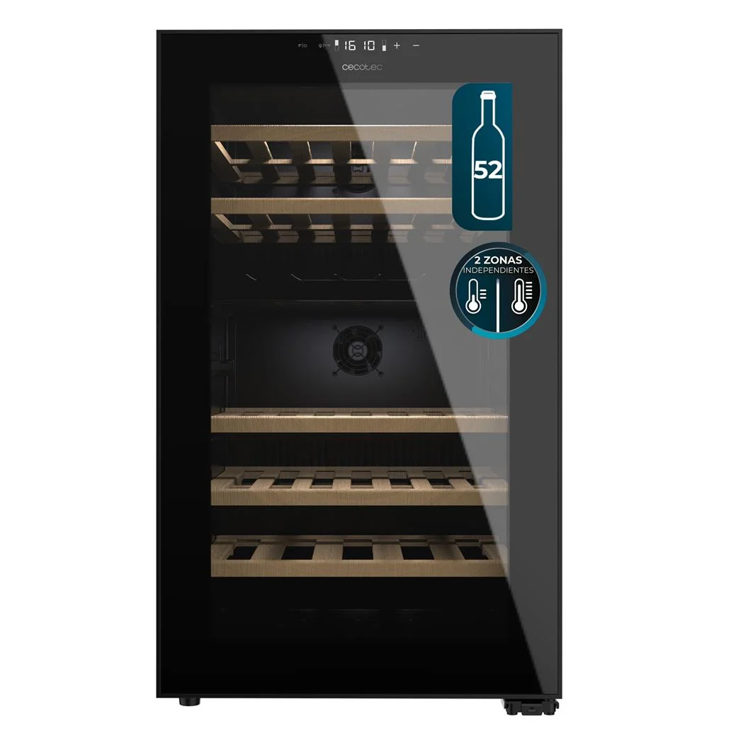 Adega climatizada para 52 Duo 52000 preta Cecotec
