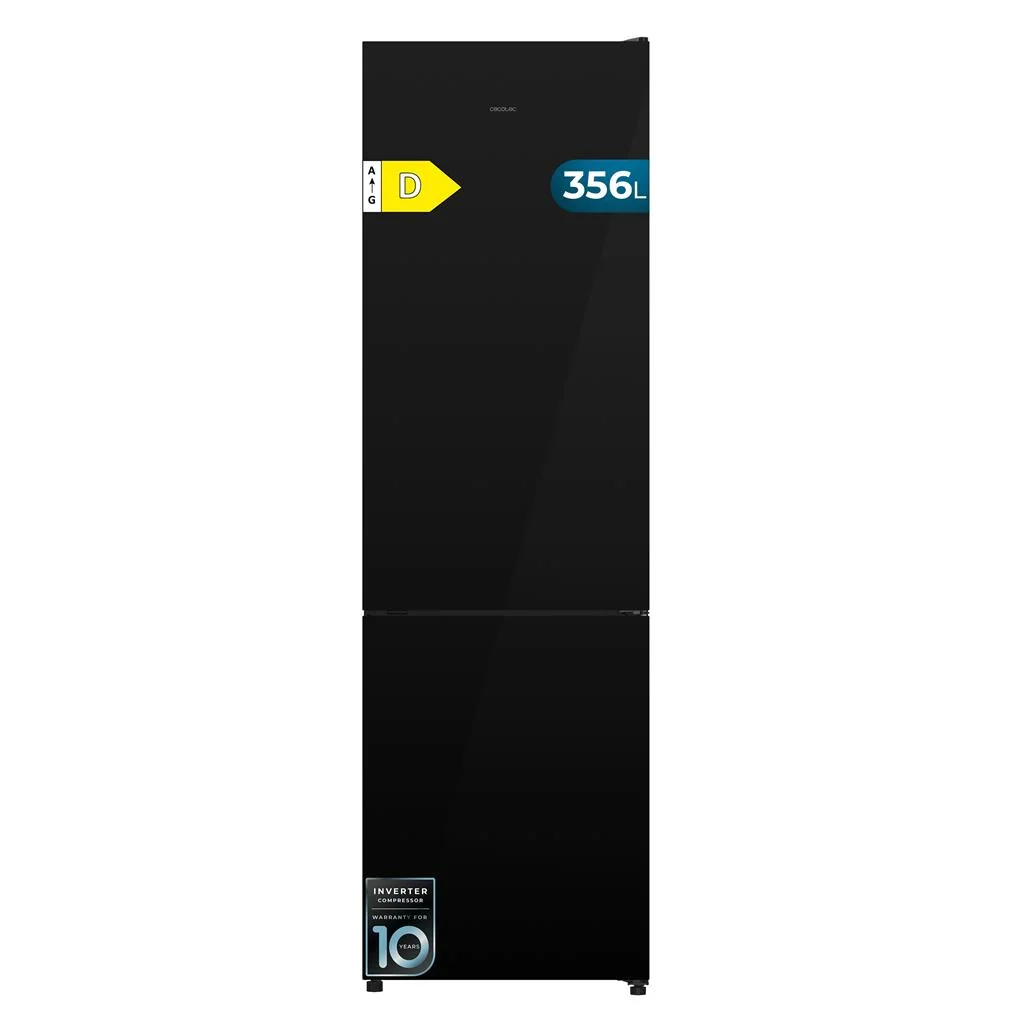 Frigorífico combinado Bolero 356i Black Glass D CECOTEC