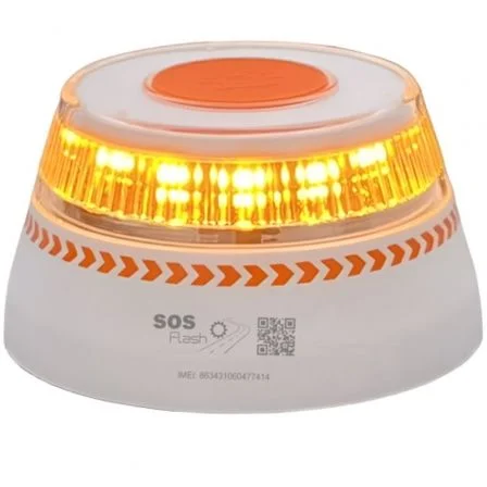 Luz de emergência para automóvel sos flash v16 connected iot