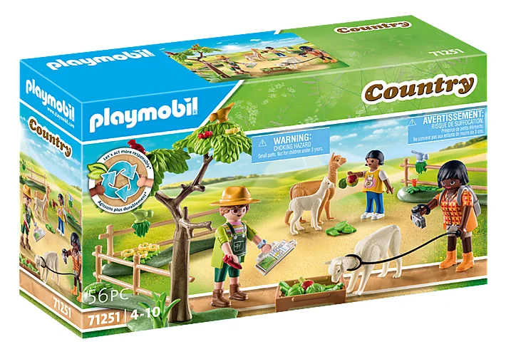 Playmobil Country Caminhada de Alpaca 56 Peças