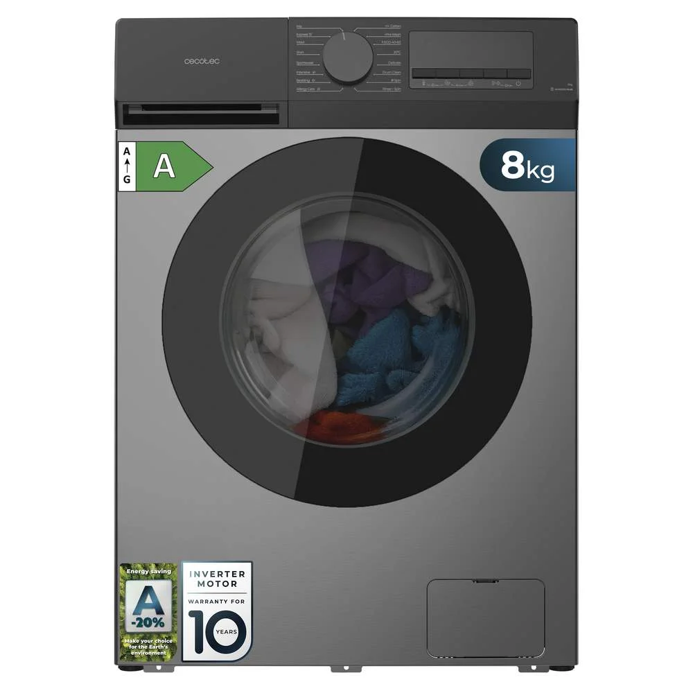 Máquina de lavar Roupa Bolero 8450 8KG 1400 RPM CECOTEC