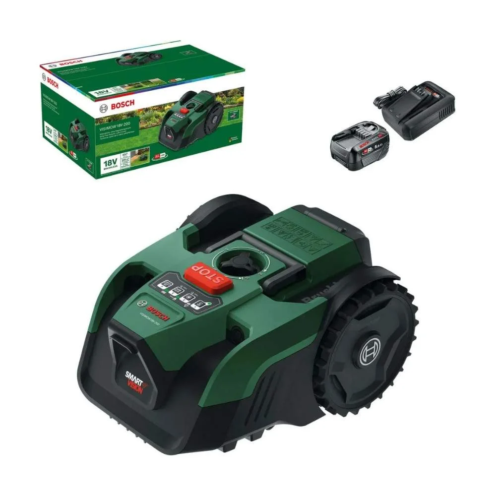 Robot Corta Relva Bosch VisiMow 18V-200 18V
