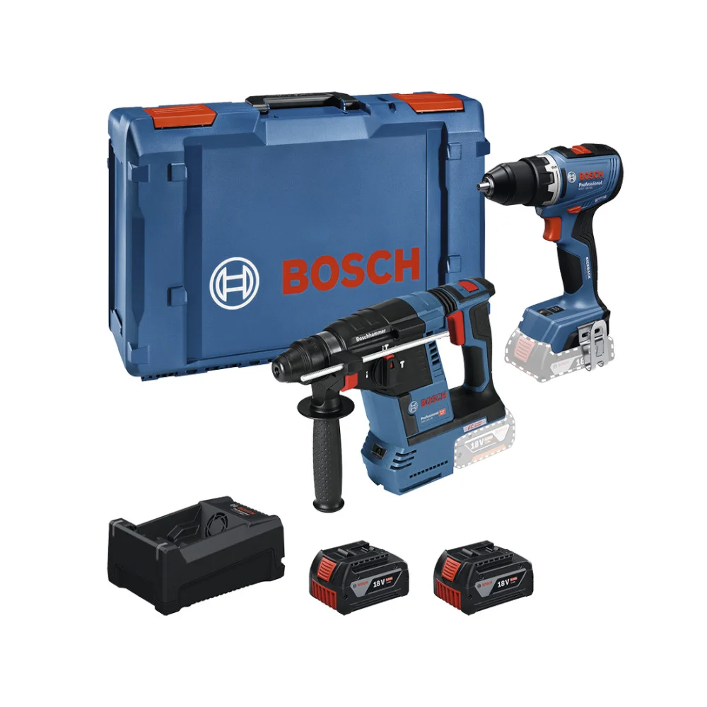 Kit Ferramentas Elétricas Bosch GSR18V-65 2x5Ah