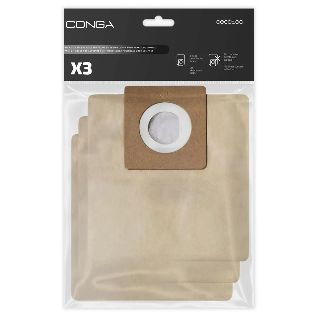 Conjunto De 3 Sacos Para Conga PowerBag 2000 CECOTEC
