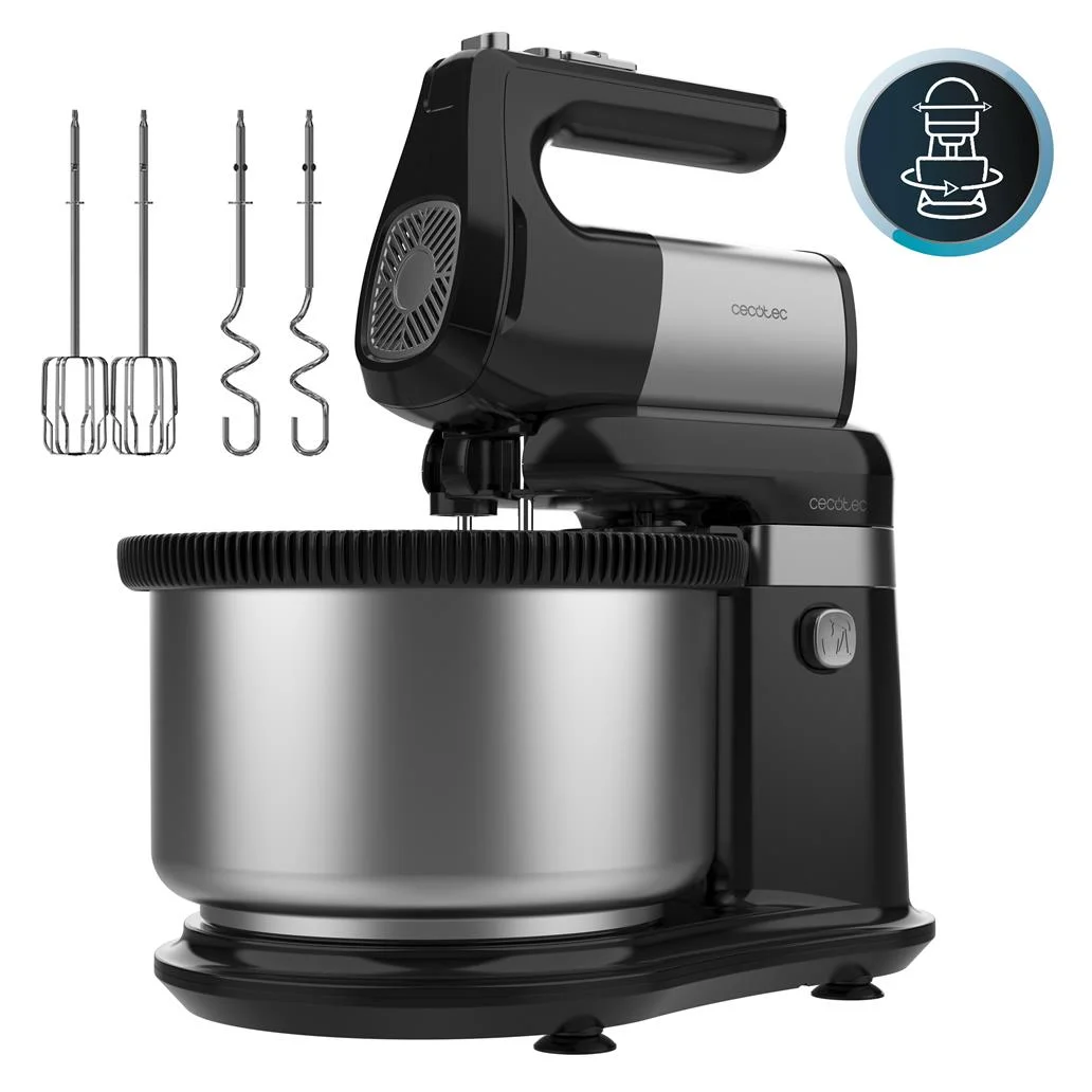 Batedeira PowerTwist 500 Steel Spin 500W CECOTEC