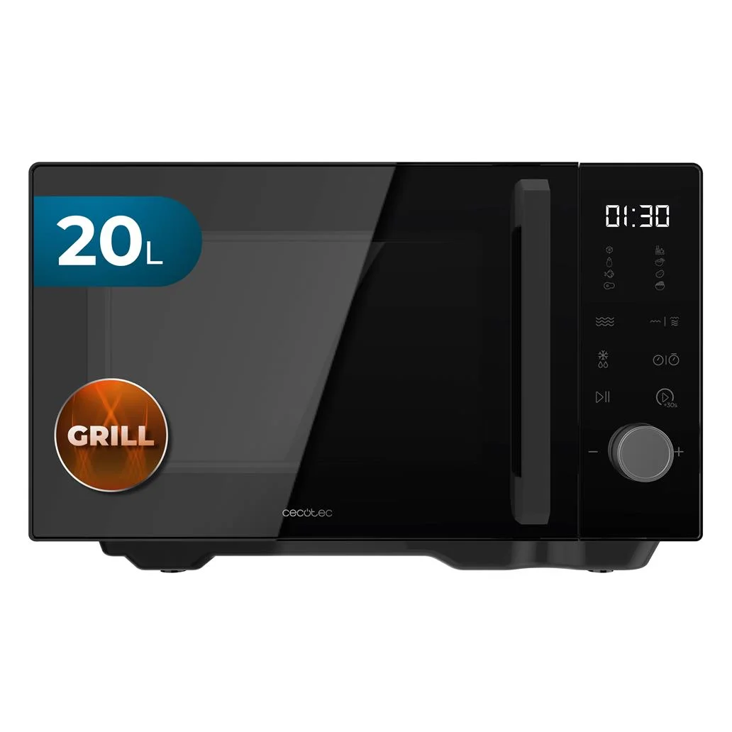 Microondas C/ Grill Proclean Flatbed Inverter Pro Black 20L