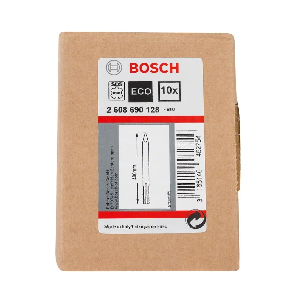 Pack 10 Ponteiros Bosch SDS Max 400mm