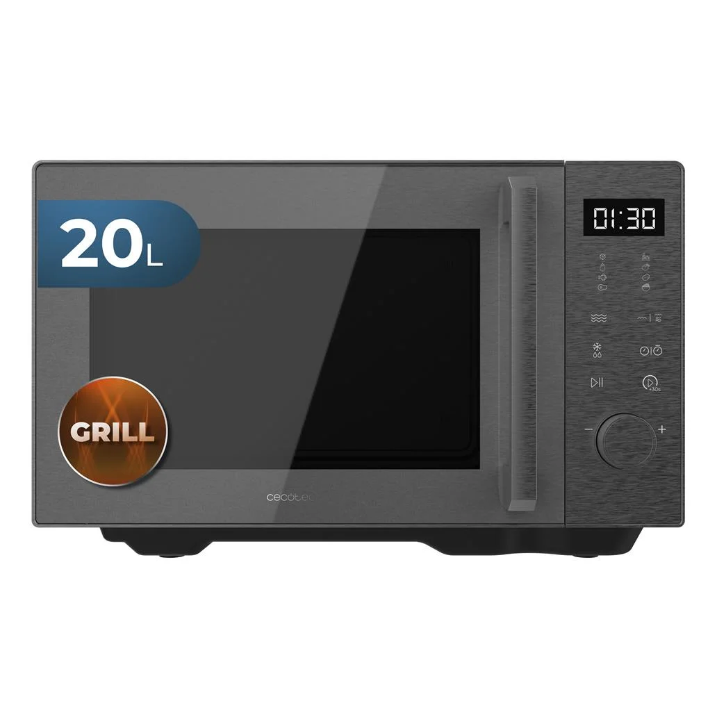 Microondas C/ Gril Proclean Flatbed Inverter Pro Silver 20L