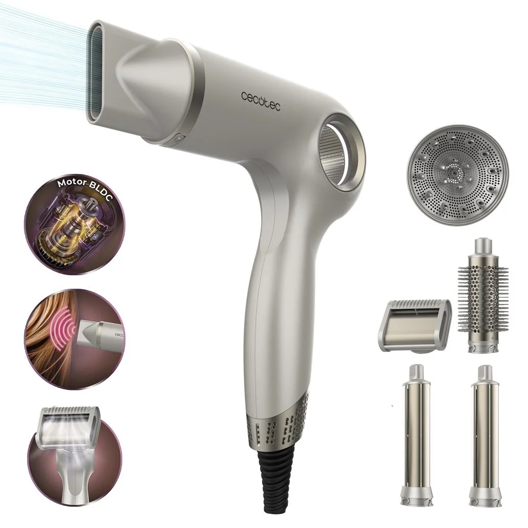 Secador de cabelo DryGlam Waves Sensor 6 em 1 CECOTEC