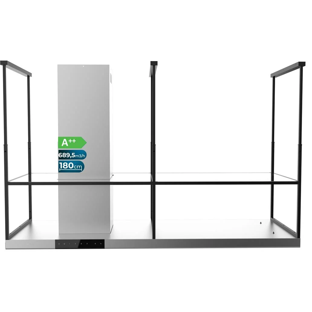 Exaustor de Ilha Bolero Flux CCT 1806900 Inox A++ CECOTEC