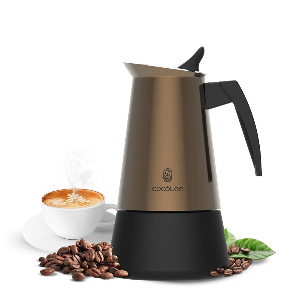 Cafeteira Italiana Piccolina 200 Dourada CECOTEC