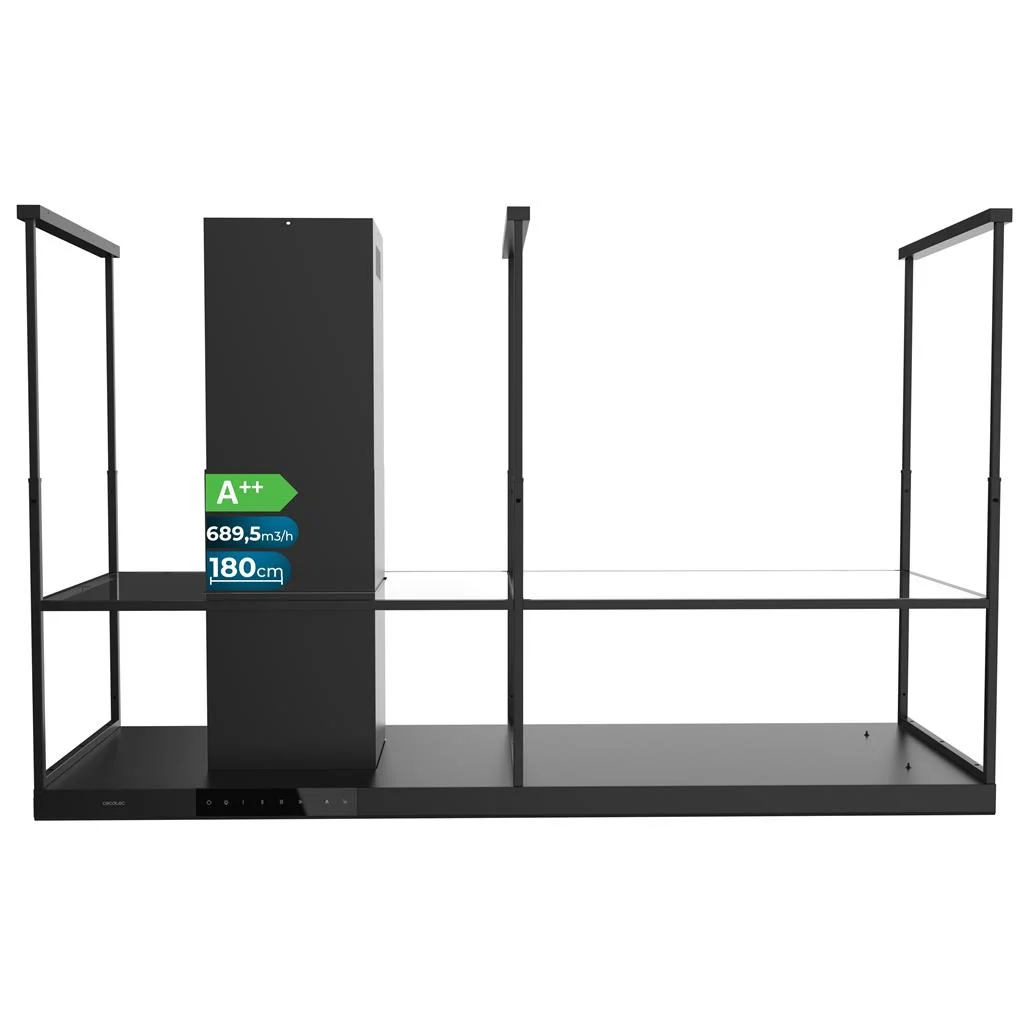 Exaustor Ilha Bolero Flux CCT 1806900 Black 85W CECOTEC
