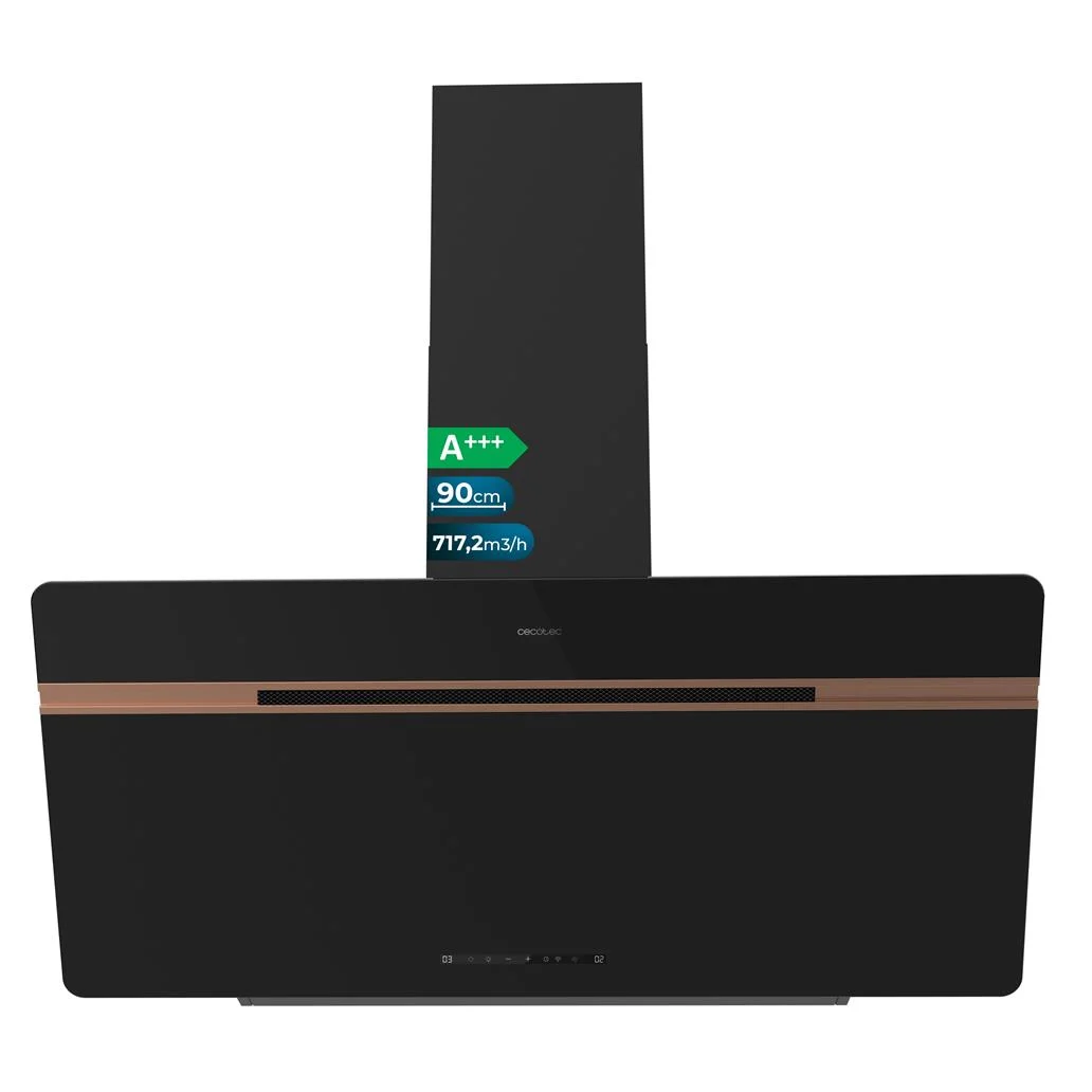 Exaustor Bolero Flux DT 907500 Matt Black 85W CECOTEC