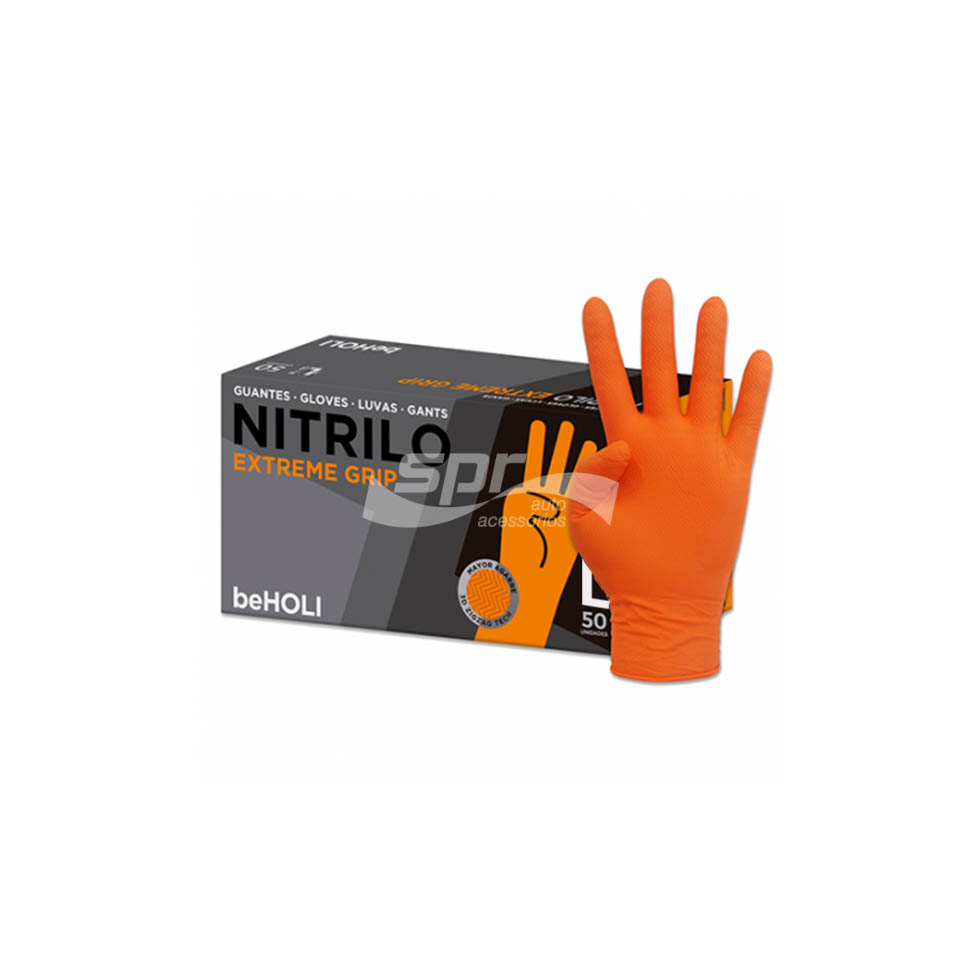 Luvas Nitrilo Texturadas Anaconda Orange Grip Tamanho XL
