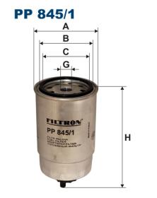FILTRON Filtro de Combustível PP845/1
