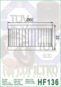 Filtro de óleo - HIFLO HF136