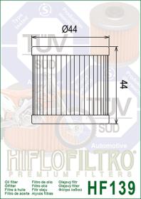 Filtro de óleo - HIFLO HF139