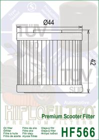 Filtro de óleo - HIFLO HF566 - DOWNTOWN 125-300