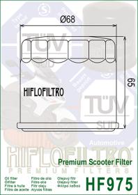 Filtro de óleo - HIFLO HF975 - SUZUKI Burgman 650-02/08