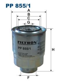 FILTRON Filtro de Combustível PP855/1