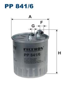 FILTRON Filtro de Combustível PP841/6