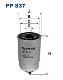 FILTRON Filtro de Combustível PP837