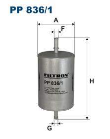 FILTRON Filtro de Combustível PP836/1