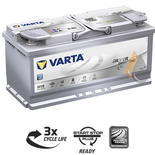  BATTERIE VARTA - Silver Dynamic AGM H15 L6 105