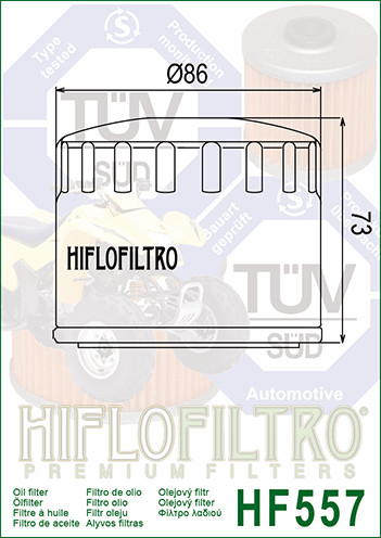 Filtro de óleo - HIFLO HF557