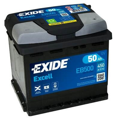BATERIA EXIDE EXCELL 50AH 450EN L1 +D. EB500