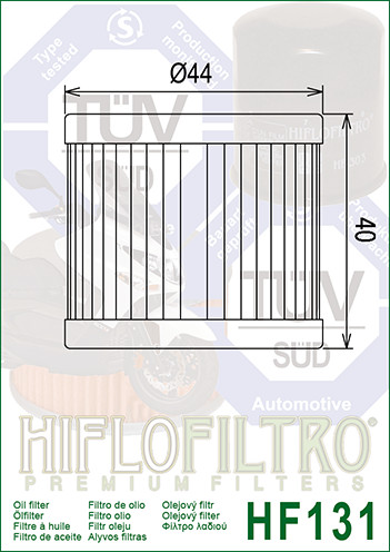 Filtro de óleo - HIFLO HF131