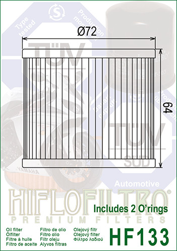 Filtro de óleo - HIFLO HF133