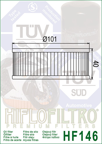 Filtro de óleo - HIFLO HF146