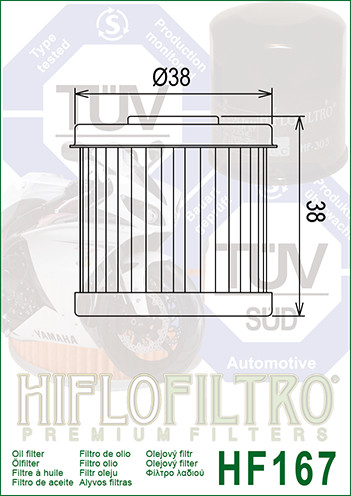 Filtro de óleo - HIFLO HF167