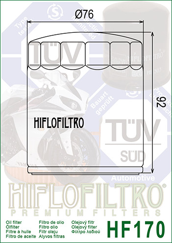 Filtro de óleo - HIFLO HF170B