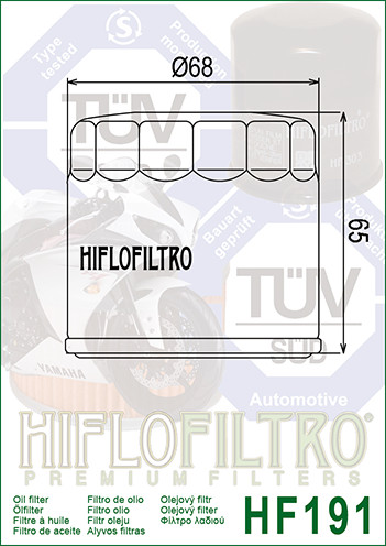 Filtro de óleo - HIFLO HF191