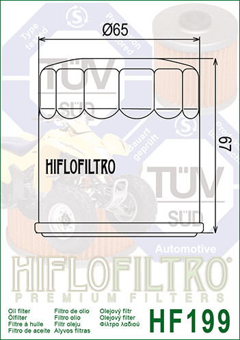 Filtro de óleo - HIFLO HF199