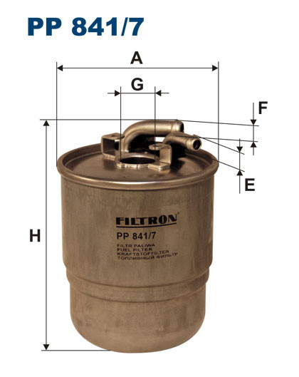 FILTRON Filtro de Combustível PP841/7