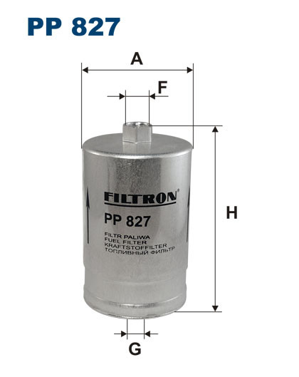 FILTRON Filtro de Combustível PP827