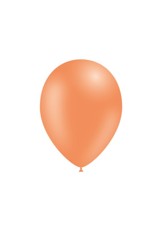 Bag of 100 Pastel Balloons 14 cm - Orange XiZ Party Supplies