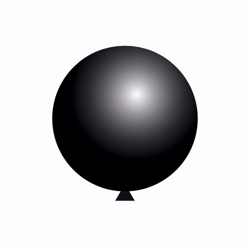 60 cm balloon - Black