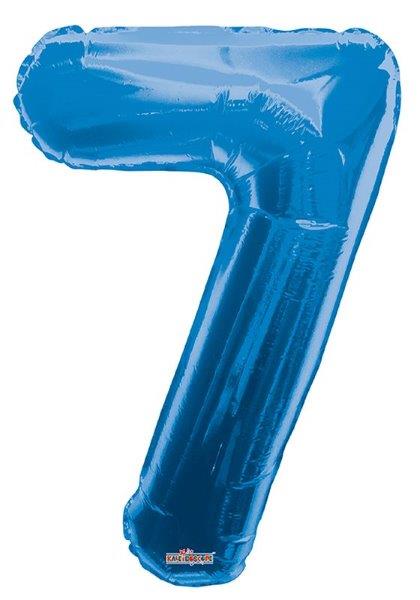 34" Foil Balloon nº 7 - Blue