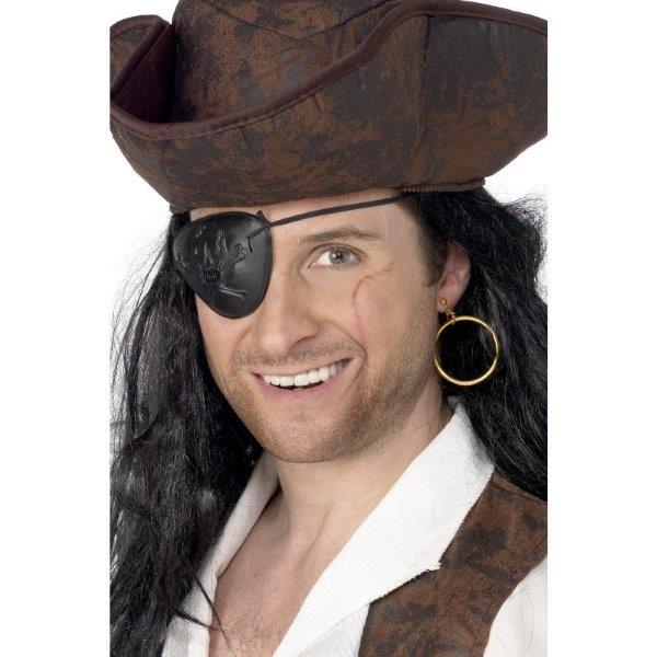 Eye patch and earring for Pirate