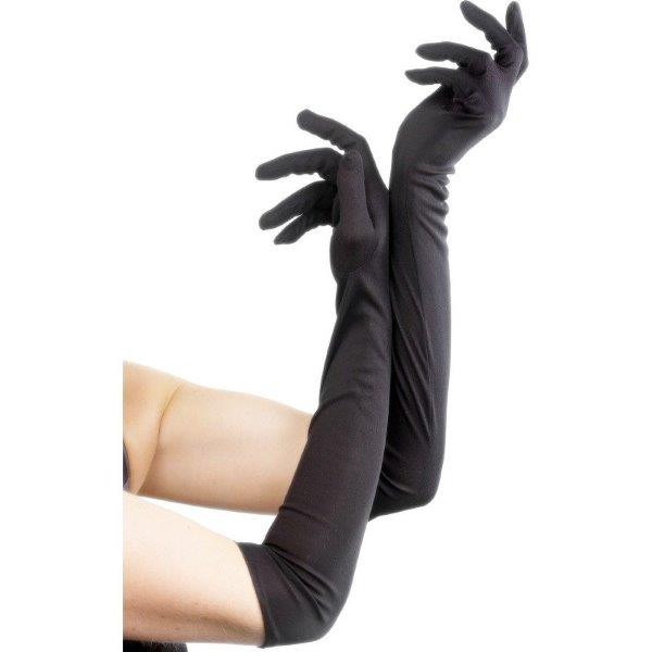 Long gloves 52cm - Black Smiffys