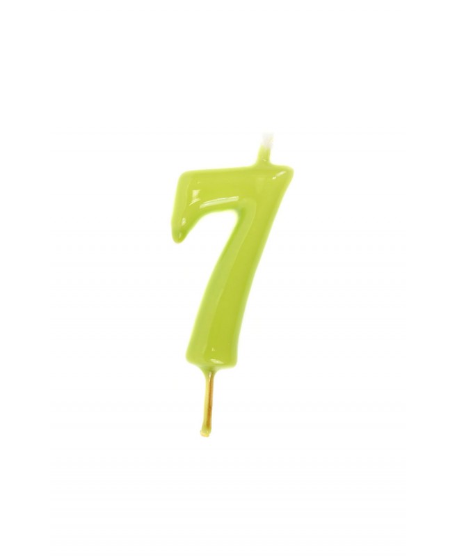 Candle 6cm nº7 - Lime Green