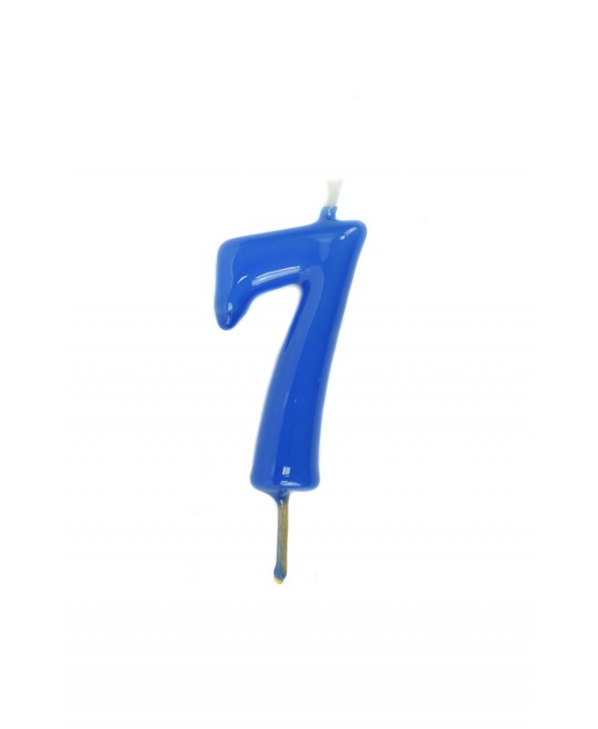 Candle 6cm nº7 - Medium Blue VelasMasRoses