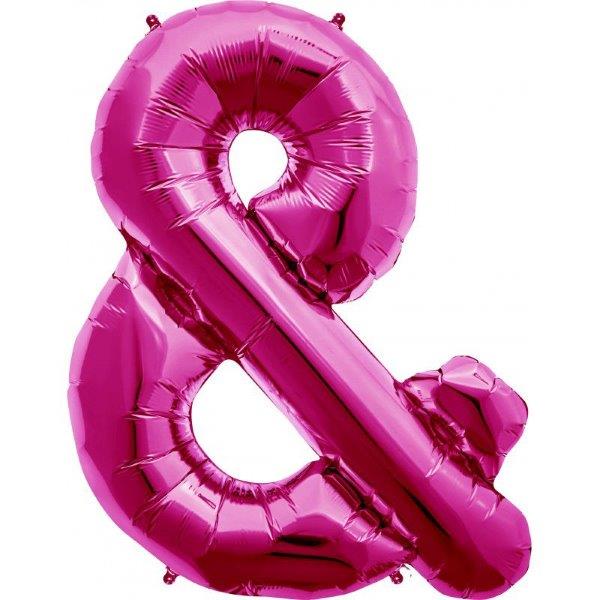 Foil Balloon 34" Symbol & - Pink NorthStar