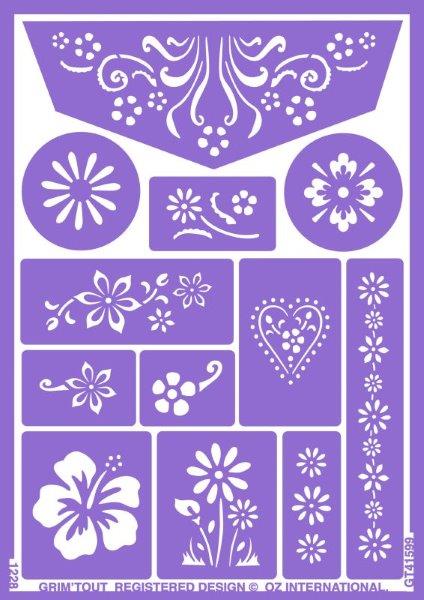 Stencil Sheet - Flowers
