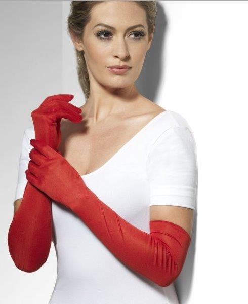 Long gloves 52cm - Red Smiffys
