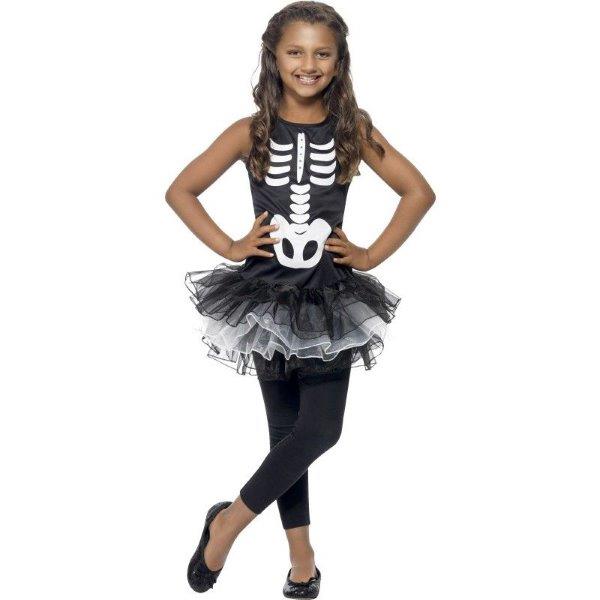 Child Skeleton Tutu Costume - 4 to 6 Years Smiffys